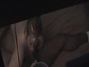 a real Cuck voyeur watches through window
